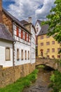 Erft river in Bad Munstereifel, Germany Royalty Free Stock Photo
