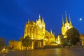 Erfurt Cathedral in the evening Royalty Free Stock Photo
