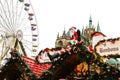 Santa decoration at a german christmas market