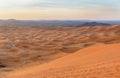 Erg Chebbi Sand dunes near Merzouga in the morning, Morocco Royalty Free Stock Photo