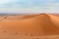 Erg Chebbi Sand dunes near Merzouga in the morning, Morocco Royalty Free Stock Photo