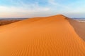 Erg Chebbi Sand dunes near Merzouga in the morning, Morocco Royalty Free Stock Photo