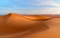 Erg Chebbi Sand dunes near Merzouga in the morning, Morocco Royalty Free Stock Photo