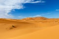 Erg Chebbi. Sand dunes. Sahara Desert Morocco Royalty Free Stock Photo