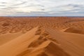 Erg Chebbi. Sand dunes. Sahara Desert. Morocco Royalty Free Stock Photo