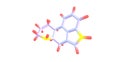 Ergoline molecular structure isolated on white Royalty Free Stock Photo
