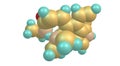 Ergometrine molecular structure isolated on white Royalty Free Stock Photo