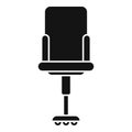 Ergonomic chair icon simple vector. Office table Royalty Free Stock Photo