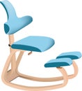 Ergonomic chair for relaxing while sitting