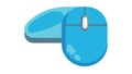Ergonomic Computer Mouse, Digital Input Device and User Interface, vector design Generative AI Royalty Free Stock Photo