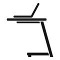 Ergonomic laptop stand icon simple vector. Office posture Royalty Free Stock Photo