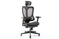 ergonomic office chair with adjustable height and tilt, plus armrests and back support