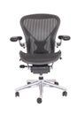 Ergonomic office chair. Isolated on a white background.