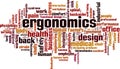 Ergonomics word cloud