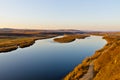 The Ergun River at sunset Royalty Free Stock Photo