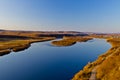 The Ergun River at sunset Royalty Free Stock Photo