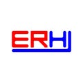 ERH letter logo creative design with vector graphic, ERH