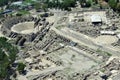 Aerial view of ancient Beit Shean in Israel Royalty Free Stock Photo