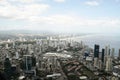 erial view of Panama City skyline showcasing modern architecture and scenic beauty