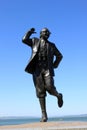 Eric Morecambe, comedian, statue, Morecambe, UK. Royalty Free Stock Photo