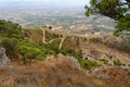 Erice, Sicily, Italy - Panoramic view from Erice at road to Erice Royalty Free Stock Photo