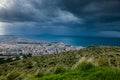 Erice, Trapani, Sicily, Italy - Panoramic view Royalty Free Stock Photo
