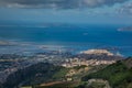 Erice, Trapani, Sicily, Italy - Panoramic view Royalty Free Stock Photo