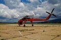 Erickson Air-Crane S64E firefighting helicopter - Greece Royalty Free Stock Photo