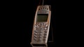 Ericsson R520m Vintage Swedish Mobile Cell Phone From 2000s, Close Up Full Frame