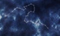 Eridanus Star Constellation, Night Sky Celestial River