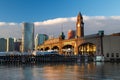 Erie Lackawanna station in the morning light Royalty Free Stock Photo