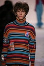 Erik van Gils walks the runway at the Jeremy Scott show Royalty Free Stock Photo