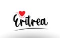 Eritrea country text typography logo icon design