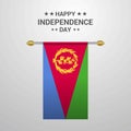 Eritrea Independence day hanging flag background
