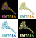Eritrea map. Royalty Free Stock Photo