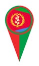 Eritrea Map Pointer Location Flag Royalty Free Stock Photo