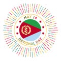 Eritrea national day badge.