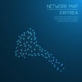 Eritrea network map.