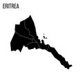 Eritrea political map of administrative divisions