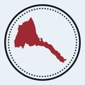 Eritrea round stamp.