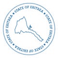 Eritrea vector map sticker.