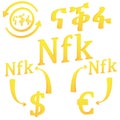 Eritrean Nakfa currency symbol icon of Eritrea