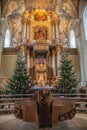 Interior of the University Church of the Friedrich-Alexander-University Erlangen-Nuremberg, Germany, built 1722-1737