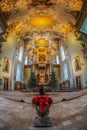 Interior of the University Church of the Friedrich-Alexander-University Erlangen-Nuremberg, Germany, built 1722-1737