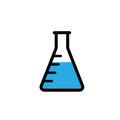 Erlenmeyer flask icon. Clipart image Royalty Free Stock Photo