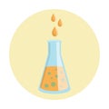 Erlenmeyer flask Lab Equipment Royalty Free Stock Photo