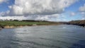 The Erme Estuary at high tide on the Devon coast