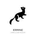 ermine icon in trendy design style. ermine icon isolated on white background. ermine vector icon simple and modern flat symbol for Royalty Free Stock Photo