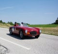 ERMINI FIATCISITALIA GILCO 1100 SPORT 1950 on an old racing car in rally Mille Miglia 2022 the famous italian historical race Royalty Free Stock Photo