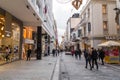 Ermou or Hermes Street is a shopping street in central Athens, Greece Royalty Free Stock Photo